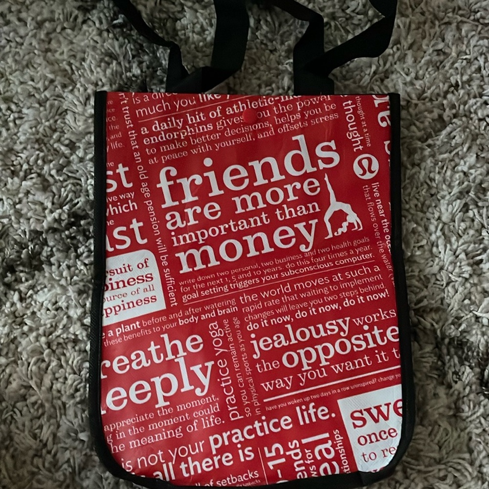 Lululemon gift bag